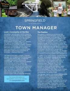 Town Manager Job Opening